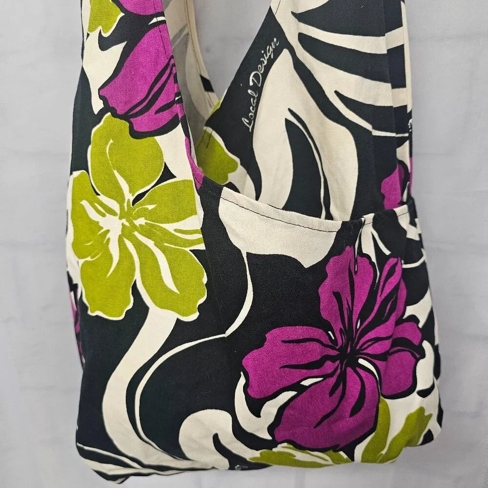 Local Design Bag Hobo CrossbodyTropical Hawaiian Beach Summer